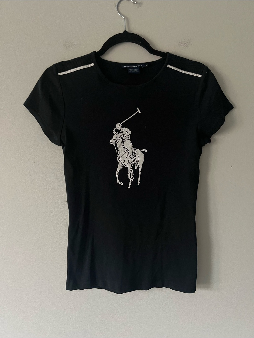 Ralph Lauren Golf Black Big Pony Performance Tee Medium
